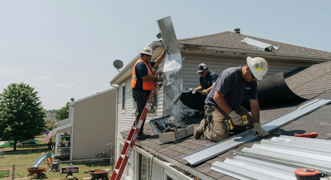 Storm Damage Metal Roof Repair in Star City, WV